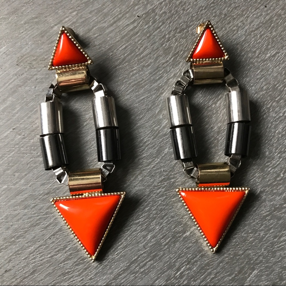 Orange Earrings